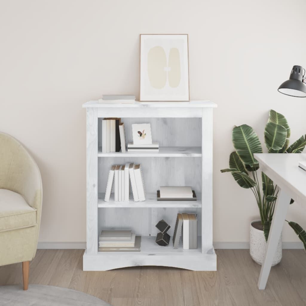 vidaXL Βιβλιοθήκη 30 Επ. Μεξικ. Στιλ Corona Λευκό 81x29x150 εκ.