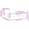 vidaXL Οθωμανικό κρεβάτι με στρώμα μπλε 200x200 cm ύφασμα