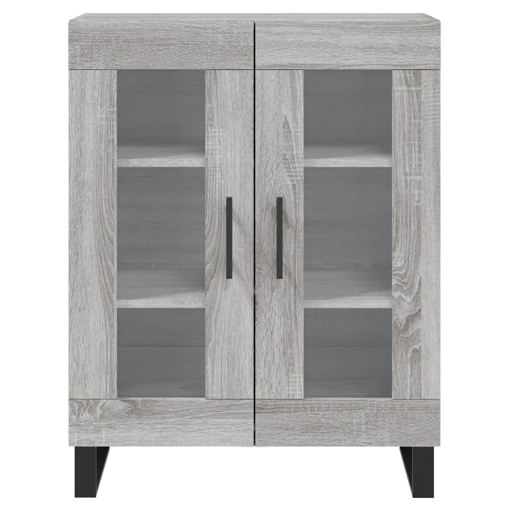 vidaXL Ντουλάπι Γκρι Sonoma 69,5 x 34 x 180 εκ. Επεξεργασμένο Ξύλο