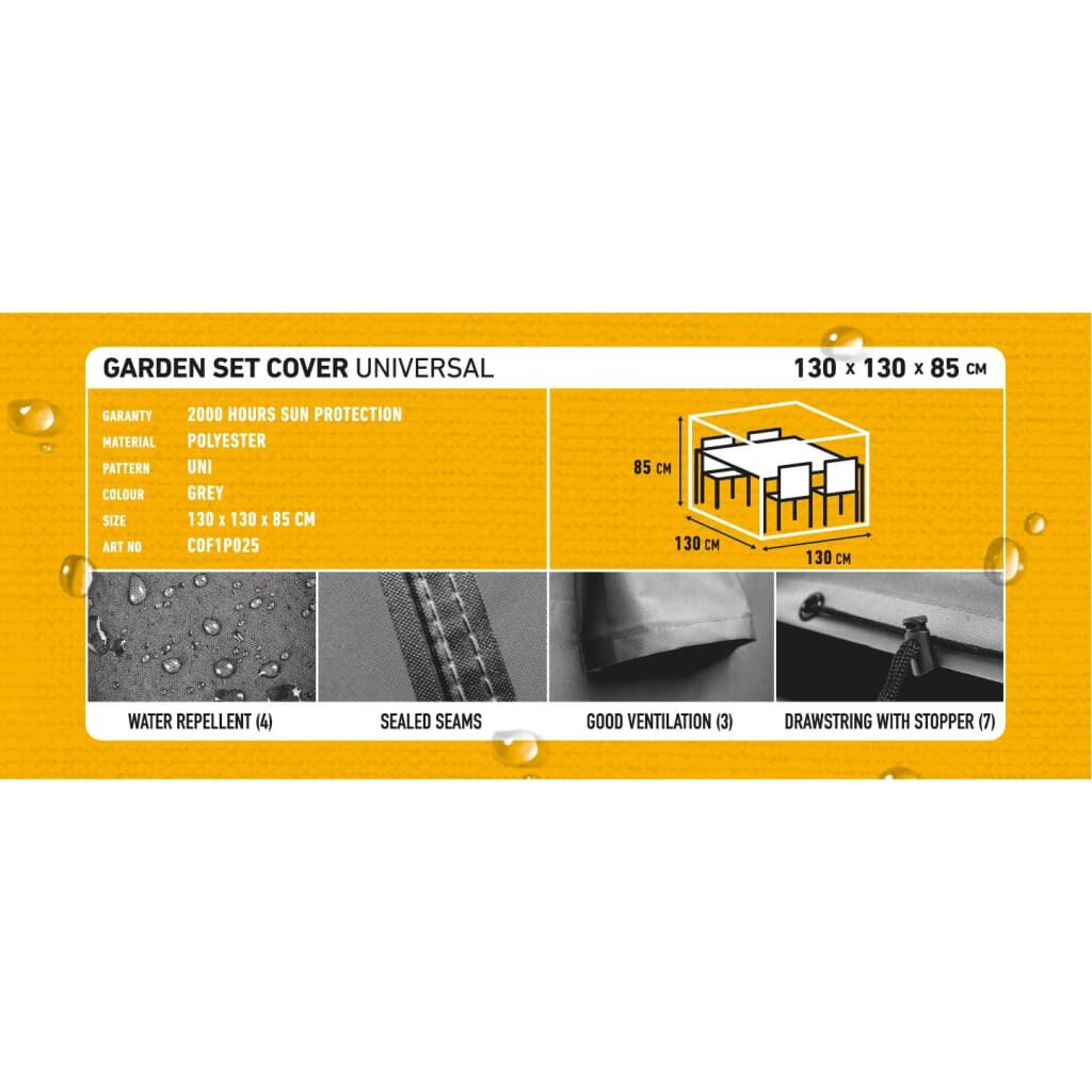 Madison Κάλυμμα Επίπλων Εξωτερικού Χώρου Γκρι 130 x 130 x 85 εκ.