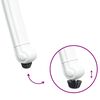 vidaXL Καρέκλα Κήπου 2 pcs Λευκό 55 x 56.5 x 91εκ Αλουμίνιο