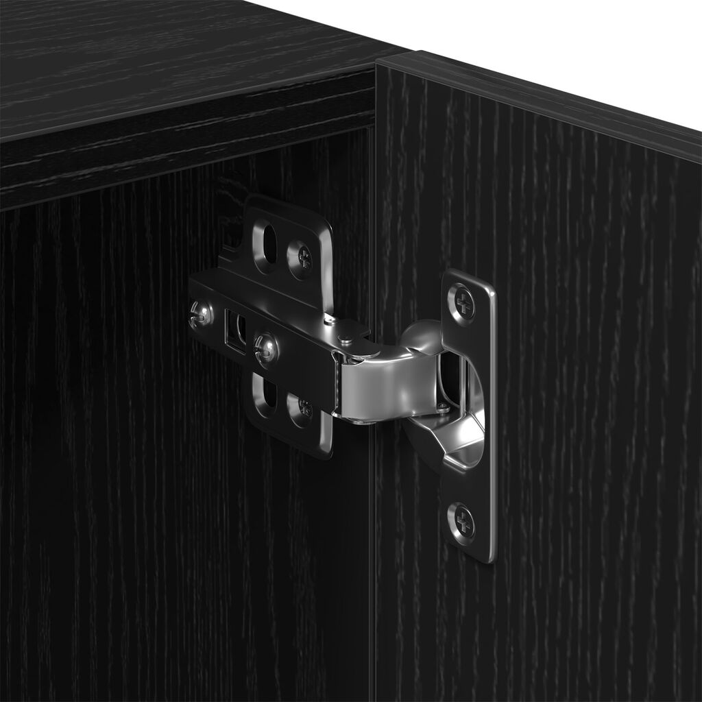 vidaXL Ντουλάπα τηλεόρασης Μαύρη Δρυς 100x35x40 εκ. από Ξύλο