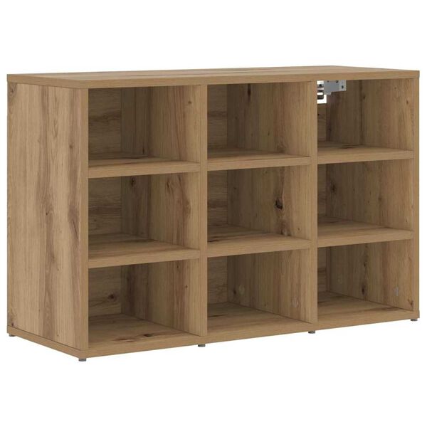 vidaXL Ντουλάπα Παπουτσιών με ράφι artisan δρυς 77.5 x 30 x 51 εκ.