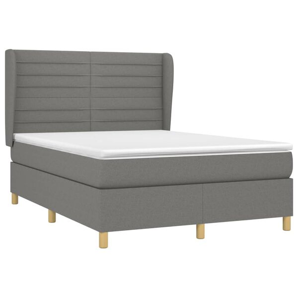 vidaXL &Kappa;&rho;&epsilon;&beta;ά&tau;&iota; Boxspring &mu;&epsilon; &Sigma;&tau;&rho;ώ&mu;&alpha; &Sigma;&kappa;&omicron;ύ&rho;&omicron; &Gamma;&kappa;&rho;&iota; 140x190 &epsilon;&kappa;. &Upsilon;&phi;&alpha;&sigma;&mu;ά&tau;&iota;&nu;&omicron;