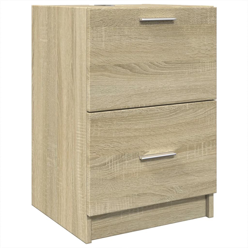 vidaXL Ντουλάπι Νιπτήρα Sonoma Δρυς 40x37x59 εκ. Επεξεργασμένο Ξύλο