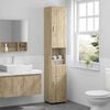 vidaXL Ντουλάπι Μπάνιου με πόρτα TULUM Sonoma Δρυς 37 x 31.5 x 203 εκ
