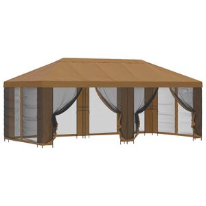 vidaXL &Kappa;ή&pi;&omicron;&sigmaf; &Gamma;&kappa;&alpha;&zeta;ebo &mu;&epsilon; &Pi;&lambda;&epsilon;&upsilon;&rho;&iota;&kappa;ά &Tau;&omicron;ί&chi;&omicron;&upsilon;&sigmaf; 6 x 3 m &Mu;&pi;&epsilon;&zeta;