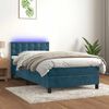vidaXL &Kappa;&rho;&epsilon;&beta;ά&tau;&iota; Boxspring &mu;&epsilon; &Sigma;&tau;&rho;ώ&mu;&alpha; & LED &Sigma;&kappa;. &Mu;&pi;&lambda;&epsilon; 80x200 &epsilon;&kappa;. &Beta;&epsilon;&lambda;&omicron;ύ&delta;&iota;&nu;&omicron;