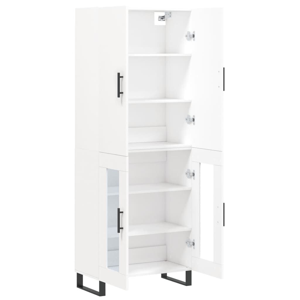 vidaXL Ντουλάπι Λευκό 69,5x34x180 εκ. από Επεξεργασμένο Ξύλο