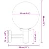 vidaXL Εξωτερικά Φωτιστικά Τοίχου 2 pcs Μαύρο 28 x 25 x 38 εκ