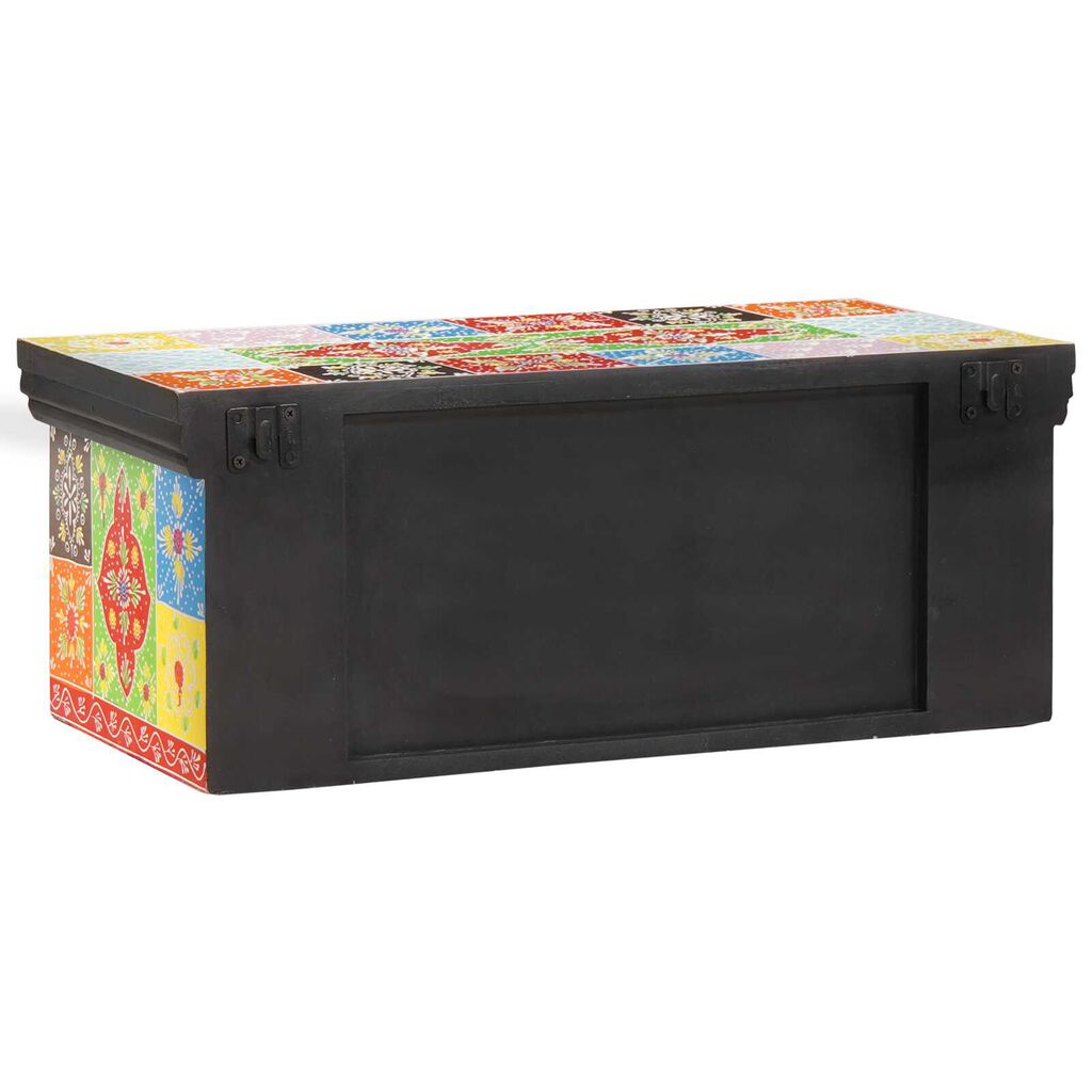 vidaXL Κάστρο τηλεόρασης τοίχου 60x30x24 εκ. από συμπαγές ξύλο Rough Mango