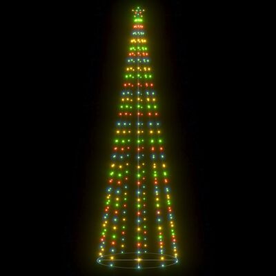 vidaXL Χριστουγεννιάτικο Δέντρο Κώνος 330 LED Πολύχρωμο 100x300 εκ.