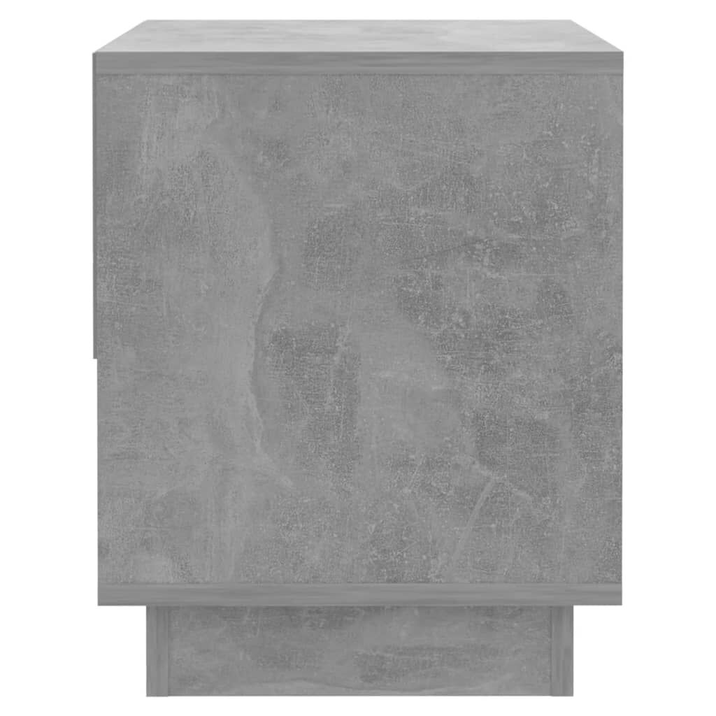 vidaXL Κομοδίνο Γκρι Σκυρ. 45x34x44 εκ. από Επεξεργασμένο Ξύλο