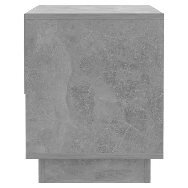 vidaXL Κομοδίνο Γκρι Σκυρ. 45x34x44 εκ. από Επεξεργασμένο Ξύλο