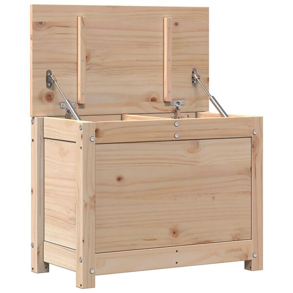 vidaXL Κουτί Αποθήκευσης 60x32x45,5 εκ από Μασίφ Ξύλο Πεύκου