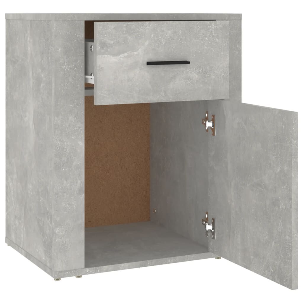 vidaXL Κομοδίνο Γκρι Σκυρ. 50 x 36 x 60 εκ. από Επεξεργασμένο Ξύλο