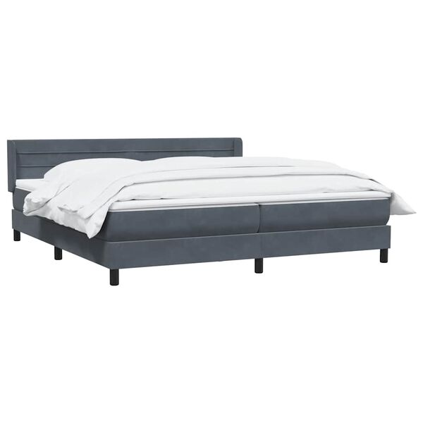 vidaXL &Kappa;&rho;&epsilon;&beta;ά&tau;&iota; Boxspring &mu;&epsilon; &Sigma;&tau;&rho;ώ&mu;&alpha; &Sigma;&kappa;&omicron;ύ&rho;&omicron; &Gamma;&kappa;&rho;&iota; 180x210 &epsilon;&kappa;. &Beta;&epsilon;&lambda;&omicron;ύ&delta;&iota;&nu;&omicron;