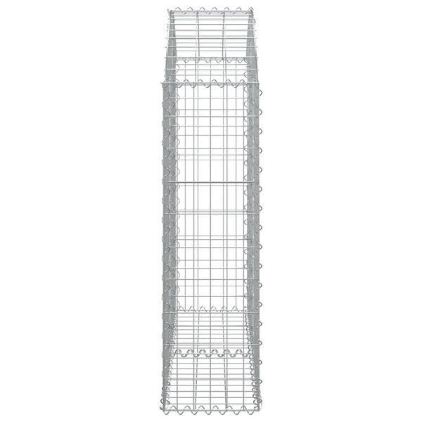 vidaXL Συρματοκιβώτιο Τοξωτό 100x30x100/120εκ. από Γαλβανισμένο Χάλυβα