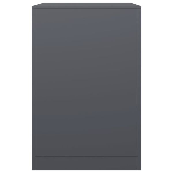 vidaXL Ράφι Καυσόξυλων Ανθρακί 60x40x60 εκ. Ατσάλινο