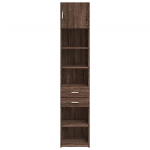 vidaXL Ντουλάπι Αποθήκευσης Στενό Δρυς 45x42,5x225 εκ. Επεξεργ. Ξύλο