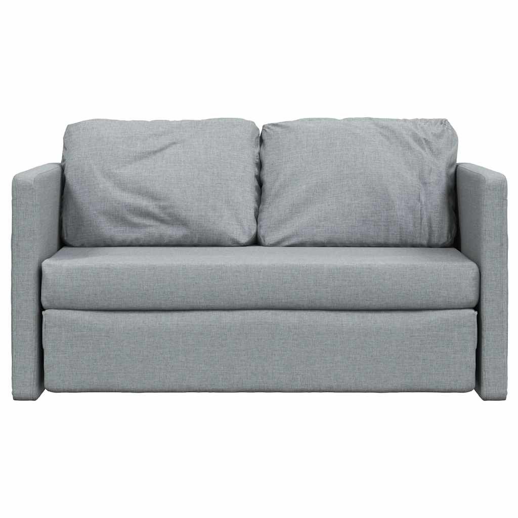 vidaXL Καναπές-Κρεβάτι Δαπέδου 2 σε 1 Αν. Γκρι 112x174x55 εκ. Ύφασμα