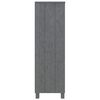 vidaXL Βιβλιοθήκη HAMAR Σκ. Γκρι 85 x 35 x 112 εκ. Μασίφ Ξύλο Πεύκου