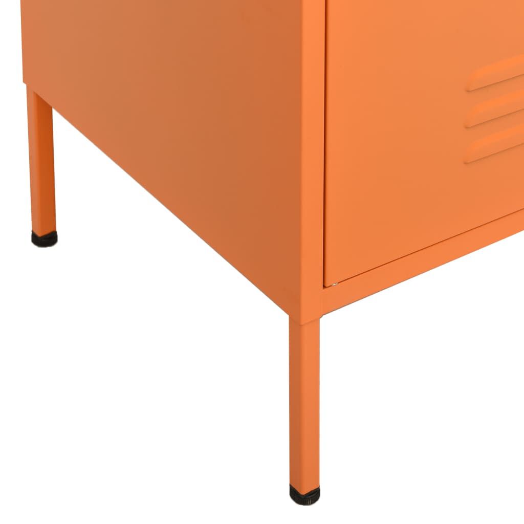 vidaXL Ντουλάπι Αποθήκευσης Πορτοκαλί 80 x 35 x 101,5 εκ. από Ατσάλι