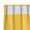 vidaXL Κουρτίνες με κουρτίνες 2 pcs κίτρινο μουσταρδί Πολυεστέρας