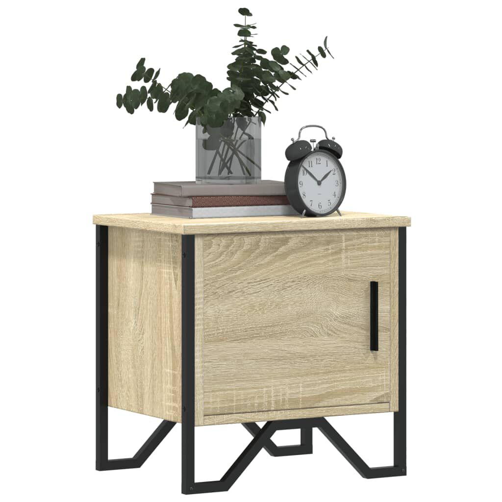 vidaXL Κομοδίνα 2 τεμ. Sonoma Δρυς 40 x 30 x 40 εκ. από Επεξ. Ξύλο