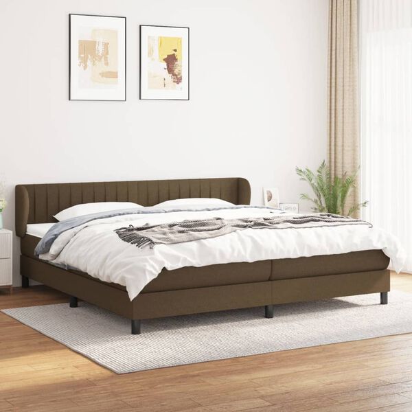 vidaXL &Kappa;&rho;&epsilon;&beta;ά&tau;&iota; Boxspring &mu;&epsilon; &Sigma;&tau;&rho;ώ&mu;&alpha; &Sigma;&kappa;&omicron;ύ&rho;&omicron; &Kappa;&alpha;&phi;έ 200x200 &epsilon;&kappa;. &Upsilon;&phi;&alpha;&sigma;&mu;ά&tau;&iota;&nu;&omicron;