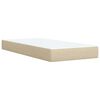 vidaXL &Kappa;&rho;&epsilon;&beta;ά&tau;&iota; Boxspring &mu;&epsilon; &Sigma;&tau;&rho;ώ&mu;&alpha; &Kappa;&rho;&epsilon;&mu; 90x190 &epsilon;&kappa;.&Upsilon;&phi;&alpha;&sigma;&mu;ά&tau;&iota;&nu;&omicron;
