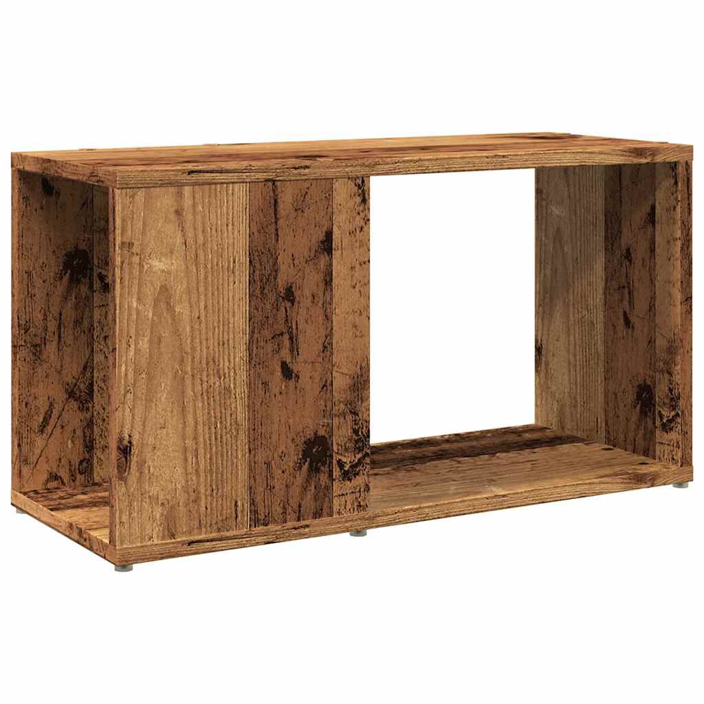 vidaXL Έπιπλο Τηλεόρασης Παλιό Ξύλο 60 x 24 x 32 εκ. από Μοριοσανίδα