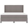 vidaXL &Kappa;&rho;&epsilon;&beta;ά&tau;&iota; &mu;&epsilon; &epsilon;&lambda;&alpha;&tau;ή&rho;&iota;&alpha; &mu;&epsilon; &sigma;&tau;&rho;ώ&mu;&alpha; Taupe 180 x 200 cm ύ&phi;&alpha;&sigma;&mu;&alpha;