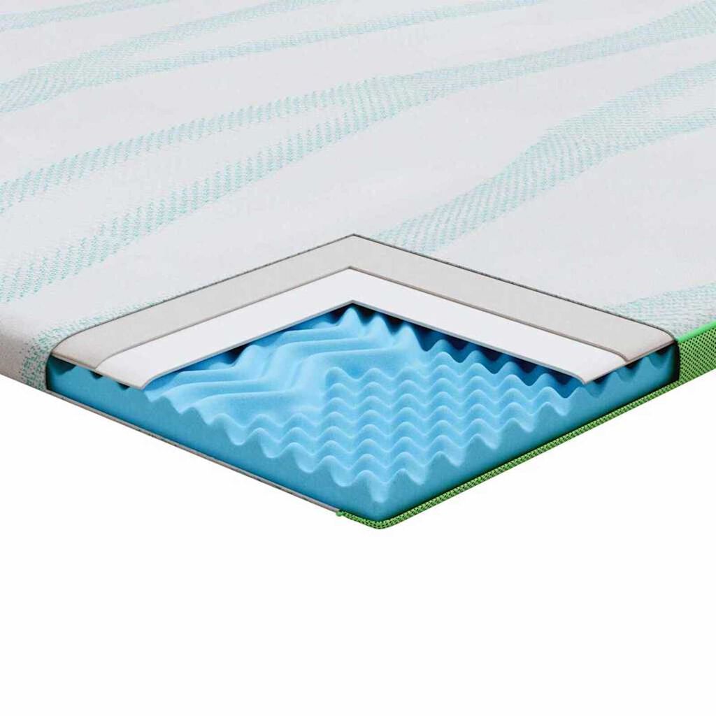 vidaXL Στρώματα Λευκό και Πράσινο 70 x 200 cm