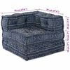 vidaXL Αρθρωτός Καναπές Γεωμετρικό 2 pcs Ινδικο 70 x 70 x 56 εκ ύφασμα