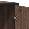 vidaXL Sideboard καφέ δρυς 134x35x76 cm Κατασκευασμένο ξύλο