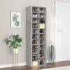 vidaXL Παπουτσοθήκη Γκρι Σκυροδέματος 54x34x183 εκ. Επεξεργασμένο Ξύλο