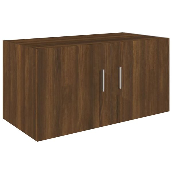 vidaXL Ντουλάπι Τοίχου Καφέ Δρυς 80x39x40 εκ. Επεξεργασμένο Ξύλο