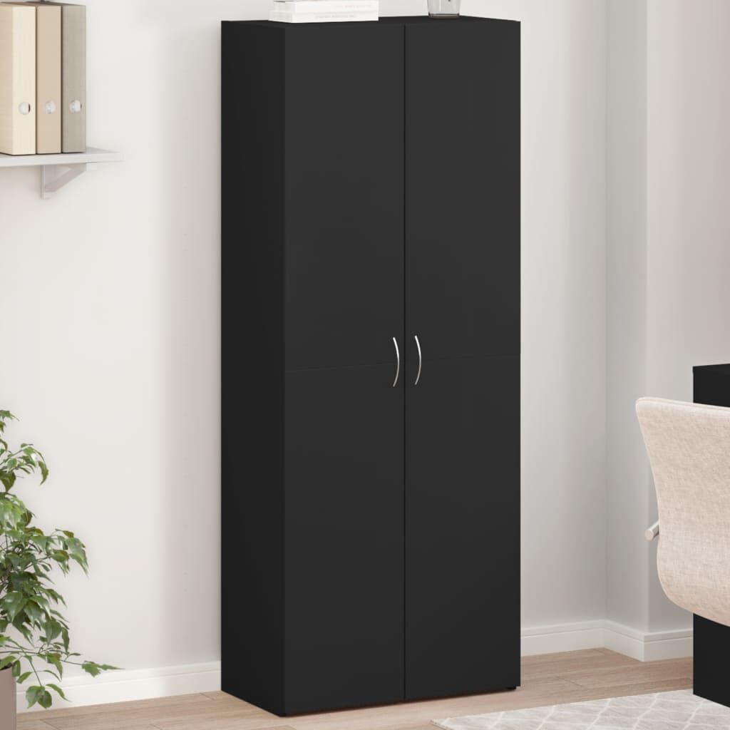 vidaXL Αρχειοθήκη Μαύρη 60x32x153 εκ. από Επεξεργασμένο Ξύλο