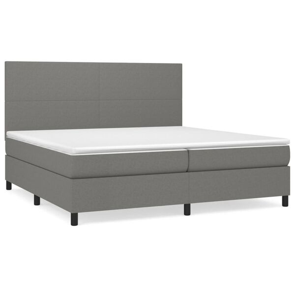 vidaXL &Kappa;&rho;&epsilon;&beta;ά&tau;&iota; Boxspring &mu;&epsilon; &Sigma;&tau;&rho;ώ&mu;&alpha; &Sigma;&kappa;&omicron;ύ&rho;&omicron; &Gamma;&kappa;&rho;&iota; 200x200 &epsilon;&kappa;. &Upsilon;&phi;&alpha;&sigma;&mu;ά&tau;&iota;&nu;&omicron;