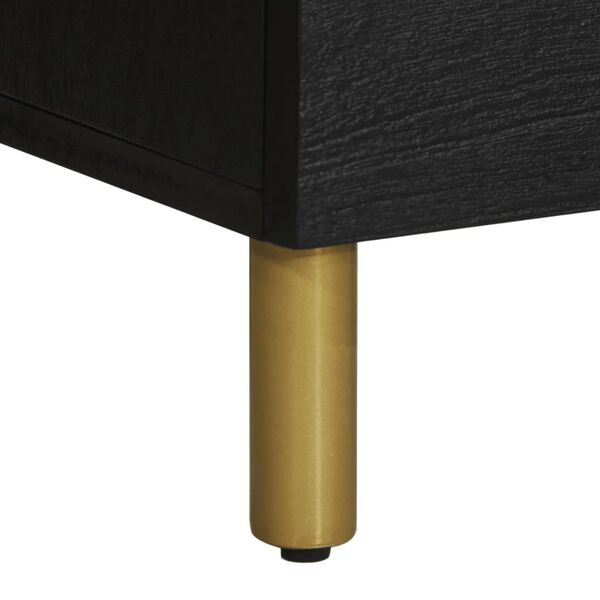 vidaXL Ντουλάπι Μαύρο 60 x 33 x 110 εκ. από Επεξεργασμένο Ξύλο