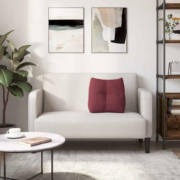 vidaXL Μαξιλάρι Πλάτης Κόκκινο 45 x 24 x 50 εκ ύφασμα