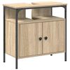 vidaXL Σετ Επίπλων Μπάνιου με ράφι 3 pcs Καφέ 33 x 33 x 120.5 εκ.