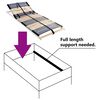 vidaXL Βάση κρεβατιού με λάμες Καφέ 100 x 190 cm Στερεό Ξύλο Μηλιάς