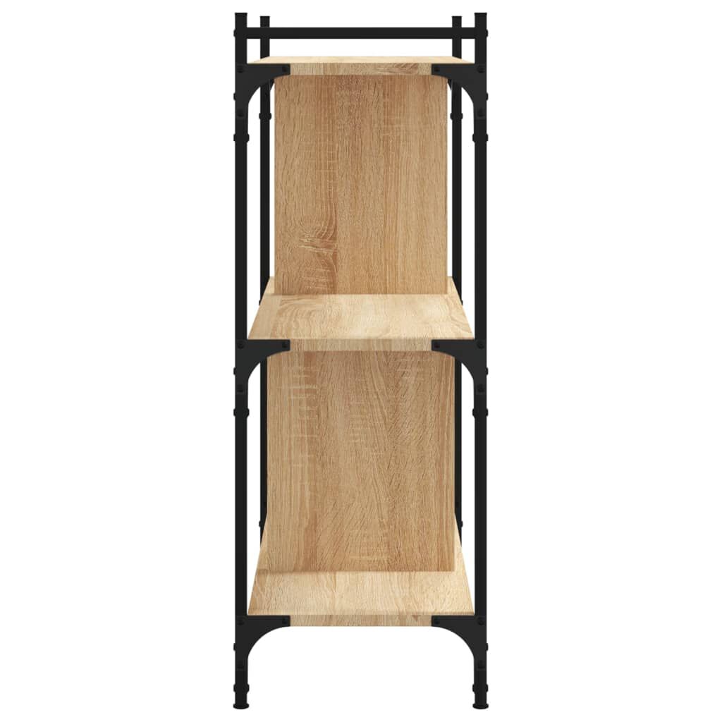 vidaXL Βιβλιοθήκη 3 Επιπέδων Sonoma Δρυς 76 x 32 x 88 εκ. Επεξ. Ξύλο