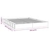 vidaXL Πλαίσιο Κρεβατιού 180 x 200 εκ. Μασίφ Ξύλο Super King Size