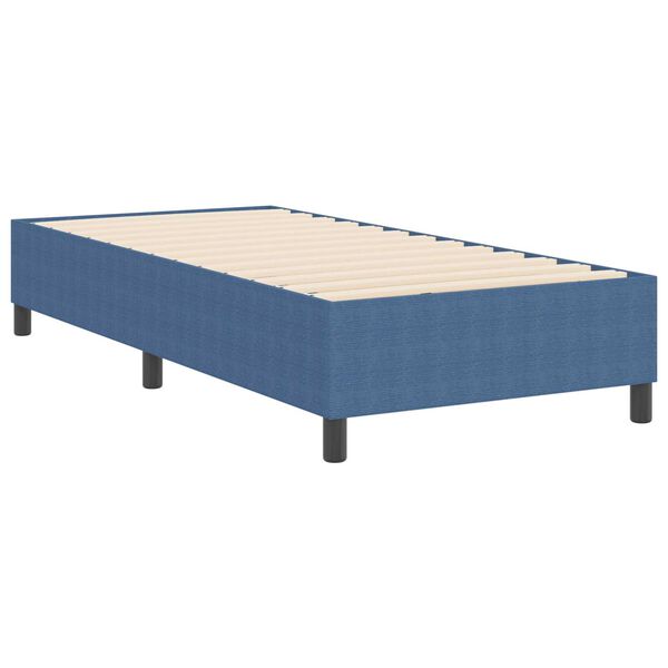 vidaXL Κρεβάτι με ελατήρια Μπλε 90 x 200 cm Βελούδο