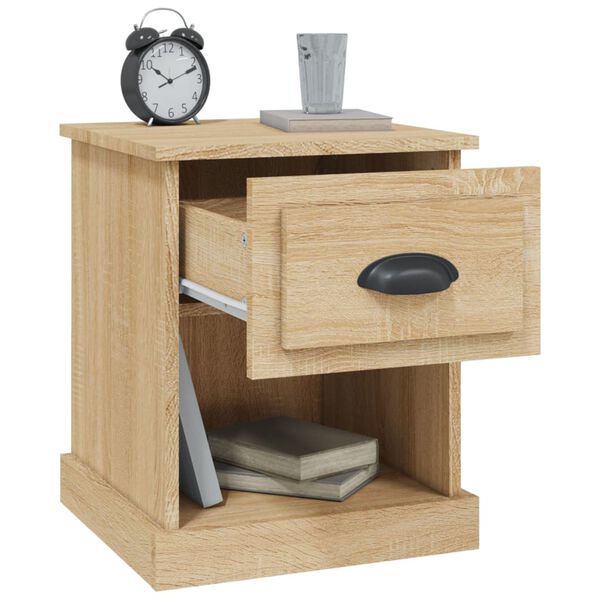vidaXL Κομοδίνο Sonoma Δρυς 39x39x47,5 εκ. από Επεξεργασμένο Ξύλο