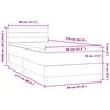vidaXL Box Spring &Kappa;&rho;&epsilon;&beta;ά&tau;&iota; &mu;&epsilon; &sigma;&tau;&rho;ώ&mu;&alpha; &Sigma;&kappa;&omicron;ύ&rho;&omicron; &gamma;&kappa;&rho;&iota; 80x210 &epsilon;&kappa;. &Beta;&epsilon;&lambda;&omicron;ύ&delta;&iota;&nu;&omicron;