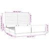 vidaXL Σκελετός Κρεβατιού Χωρίς Στρώμα Taupe 180x200 εκ. Υφασμάτινο